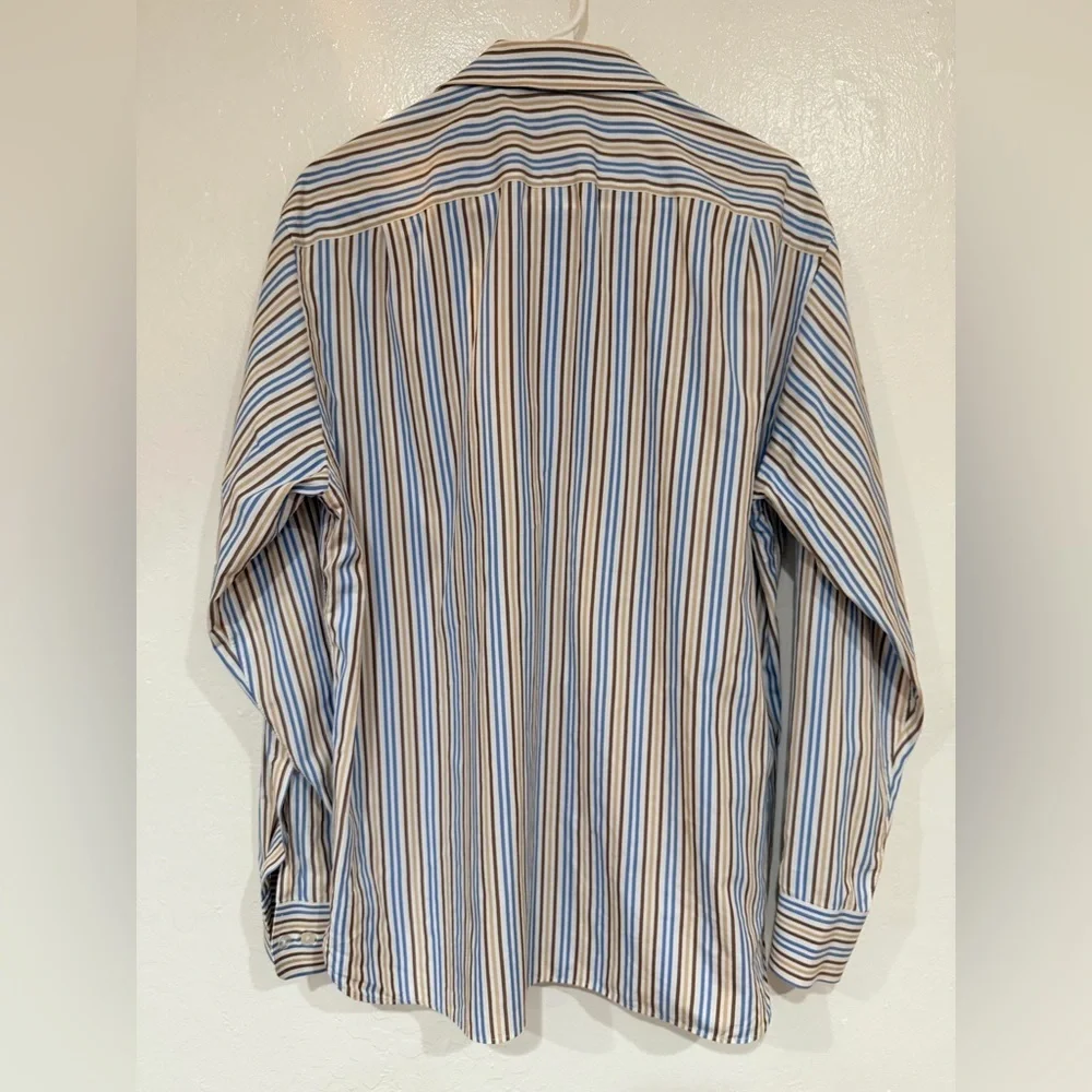 J. Crew Striped Long Sleeve Shirt Size Medium 100% Cotton